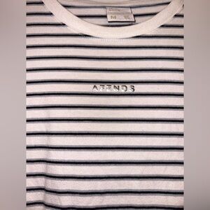 EUC Afends Size Medium‎ Mens Striped Graphic Logo T-Shirt